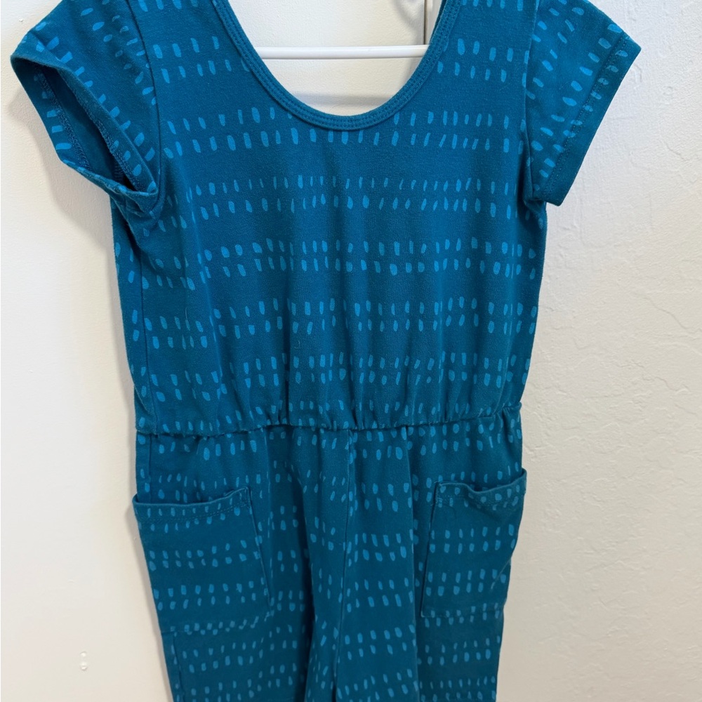 Teal Kids Jumpsuit shorts